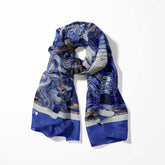 BLUE EYE EAGLE SILK MEN SCARF - PREMIUM COLLECTION